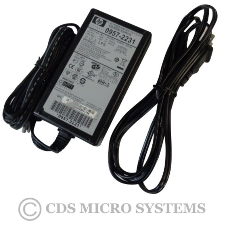 New HP 0957-2231 Printer Ac Power Supply Adapter & Cord +32V, 375mA