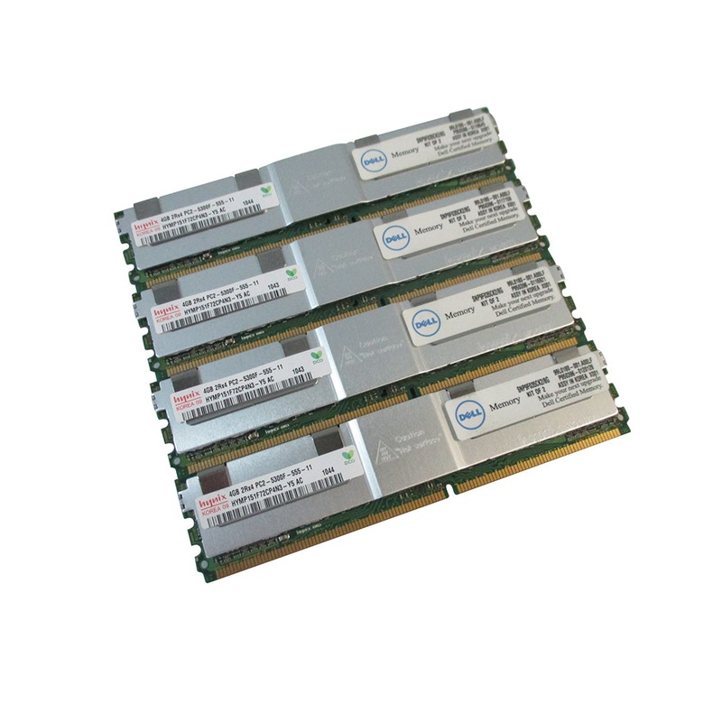 New Dell PowerEdge 1900 1950 2900 2950 16GB (4x4GB) PC2-5300 DDR2 Server Memory