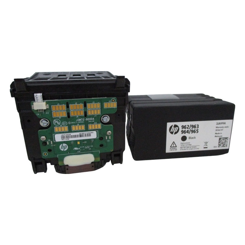 New Genuine HP 3JB16A Printhead w/ 962 963 964 965 Setup Ink Cartridges