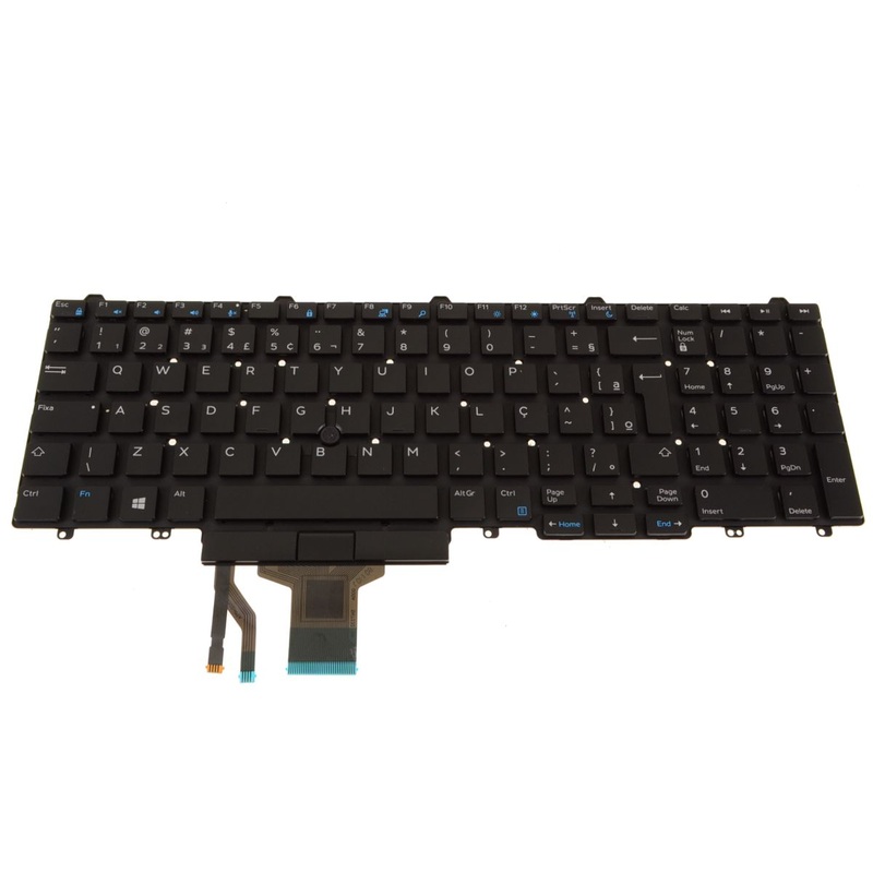 Refurbished Brazilian Dell OEM Latitude E5570 Precision 7710 7720 Laptop Keyboard Brazil Backlit 06RFV
