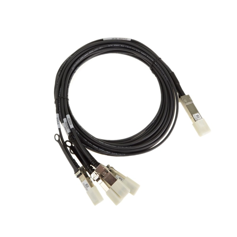 Refurbished Dell OEM Poweredge M1000E 40GBE QSFP to 10GBE SFP Cables x4 Breakout Switch Cable 27GG5