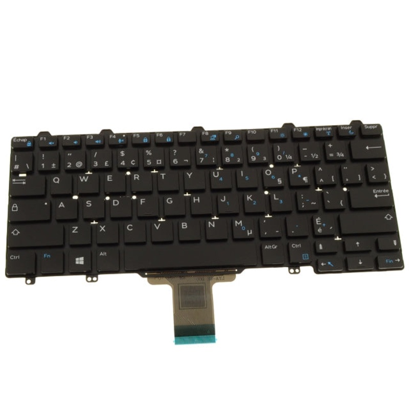 Refurbished French Canadian Dell OEM Latitude E7250 E5250 3150 3160 Laptop Keyboard Non-Backlit 072XD