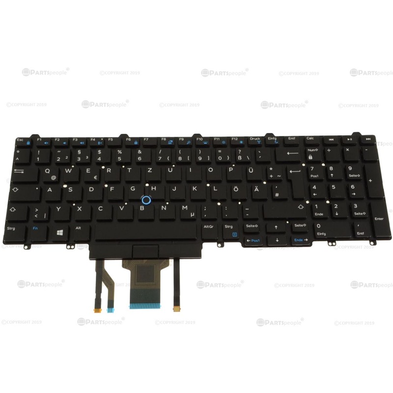 Refurbished GERMAN Dell OEM Latitude E5570 Precision 7710 7720 Laptop Keyboard Backlit 2R2P6