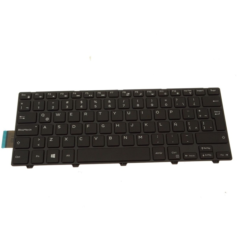 Refurbished SPANISH Dell OEM Inspiron 3441 34423443  Latitude 3450 Laptop Backlit Keyboard 9WF2K