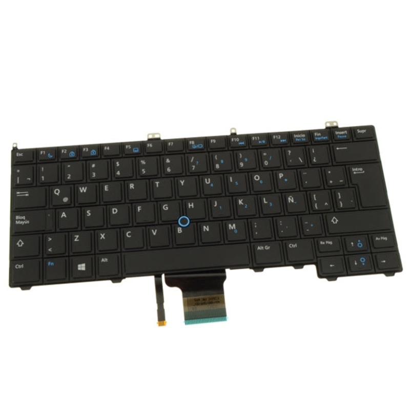 Refurbished Spanish Dell OEM Latitude E7440 Laptop Keyboard Non-Backlit NX01T