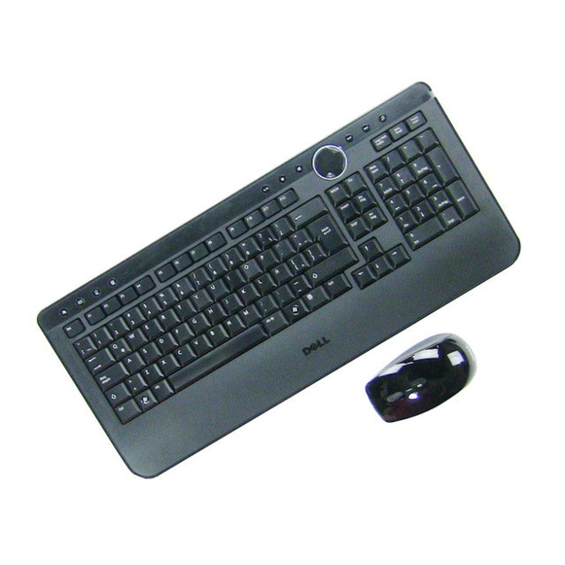 Refurbished Spanish Dell OEM Wireless Multimedia Keyboard & Mouse Kit Without USB Dongle M757C