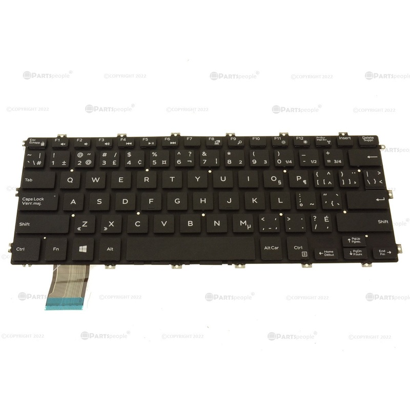 New French English Dell OEM Latitude 3400 Laptop Keyboard FR ENG VCF69