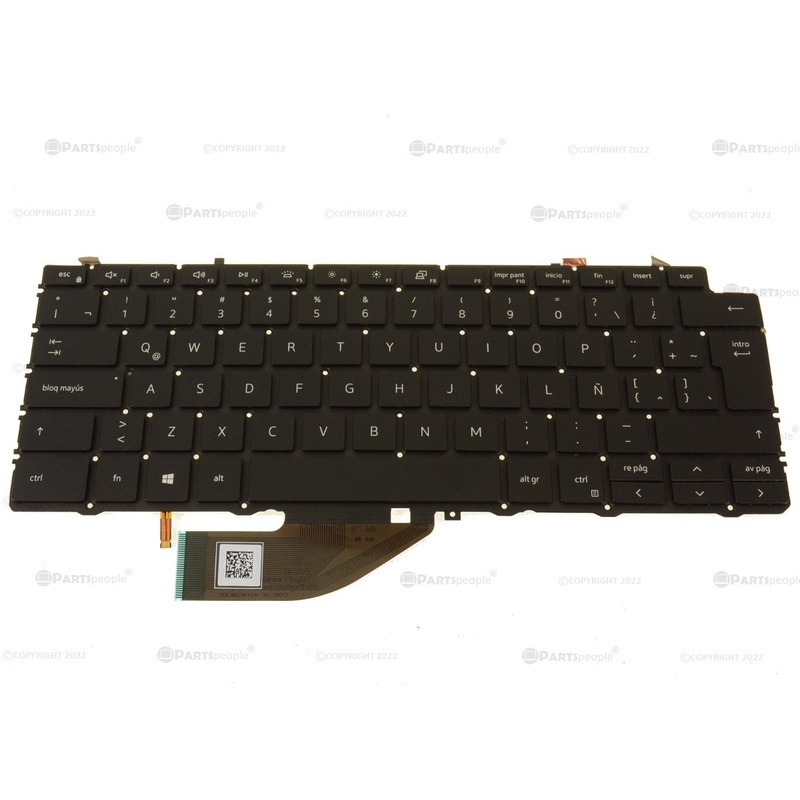 New Spanish Dell OEM XPS 7390 9310 2-in-1 Backlit Keyboard N9Y8N