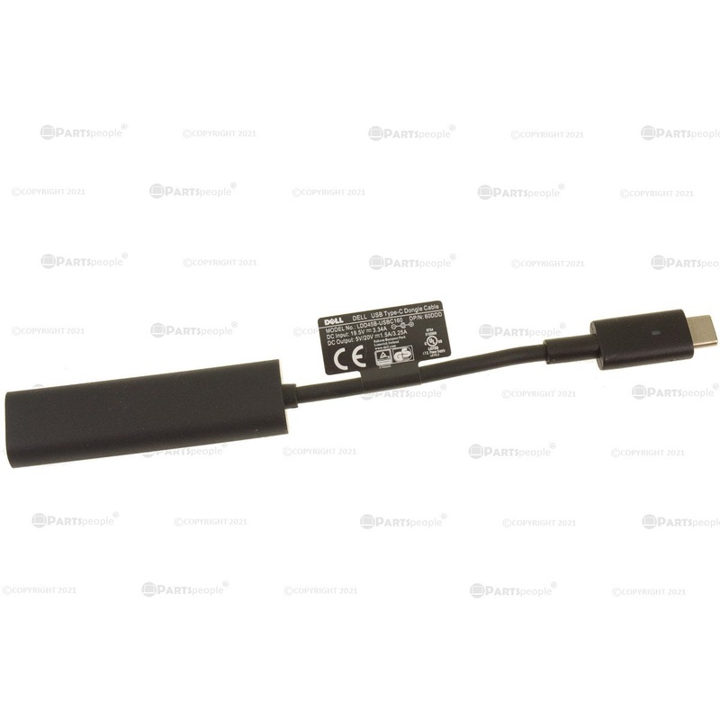 Refurbished Dell OEM USB-C Male to 4.5mm Power Port Dongle Cable 60DDD