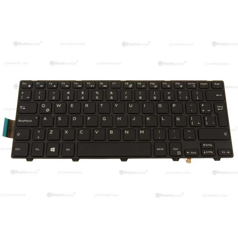 Refurbished SPANISH Dell OEM Inspiron 3441 34423443  Latitude 3450 Laptop Backlit Keyboard 7FJ2G