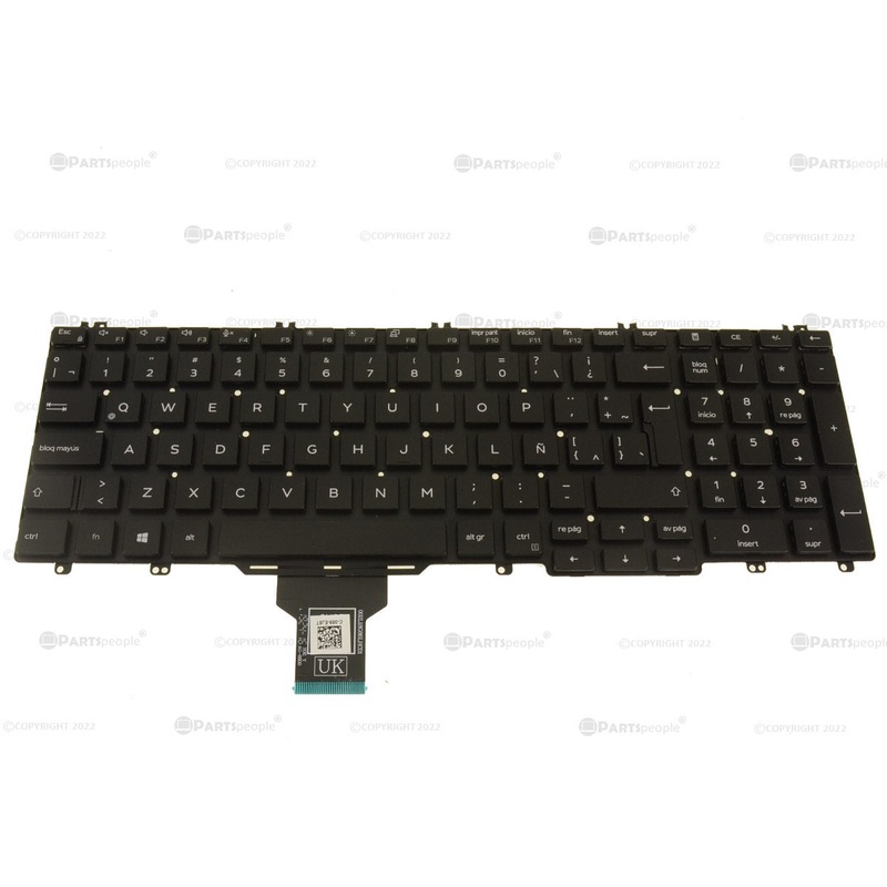 Refurbished Spanish Dell OEM Latitude 5500 Precision 3540 Laptop Keyboard Single Point No BL J95CM
