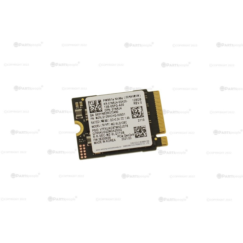 Used Samsung PM991a 128GB NVMe PCIE SSD Hard Drive M.2 2230 Card 128GB 7NRJ4