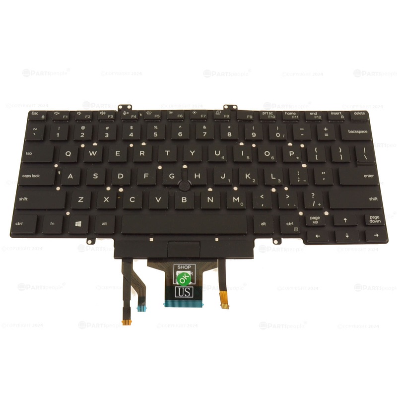 Refurbished Dell OEM Latitude 5400 Backlit Laptop Keyboard Dual Point 69WKT