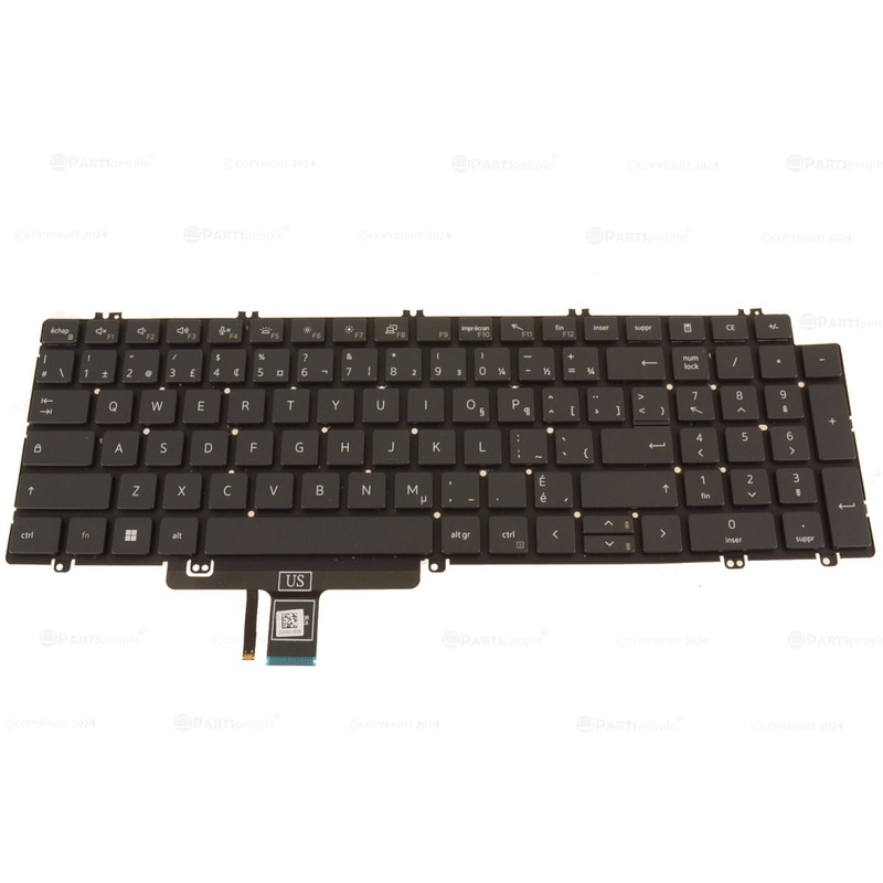 Refurbished French Canadian Dell OEM Latitude 5520 5521 5530 Precision 3560 3561 Laptop Backlit Keyboard RJG5C