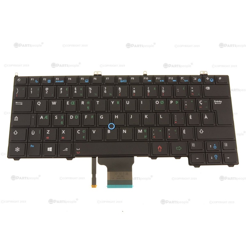 Refurbished French Canadian Dell OEM Latitude E7440 Laptop Keyboard FR-CAN DP9G9