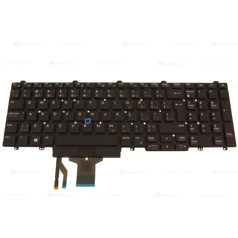 Refurbished French-English Dell OEM Latitude E5550 Precision 3510 7510 Laptop Keyboard 8NTC3