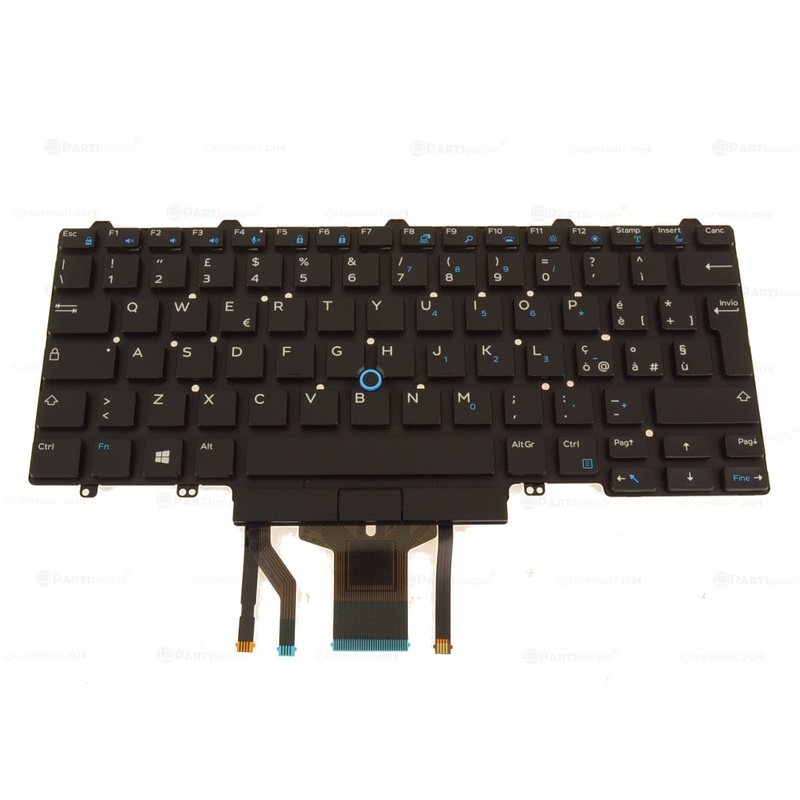 Refurbished Italian Dell OEM Latitude 5490 7490 5495 Laptop Backlit Keyboard Dual Point GM2HJ