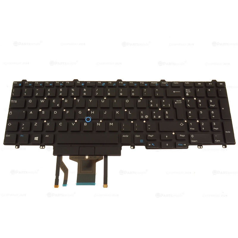 Refurbished Italian Dell OEM Latitude E5570 Precision 7710 7720 Laptop Keyboard Backlit YGT4V