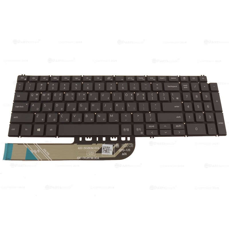 Refurbished Korean Dell OEM Inspiron 7590 17 7791 Laptop Backlit Keyboard 51DKM