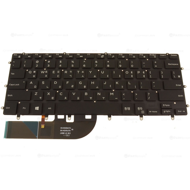 Refurbished Korean Dell OEM XPS 9550 Inspiron 7558 7568 Keyboard  Backlight WMKX8