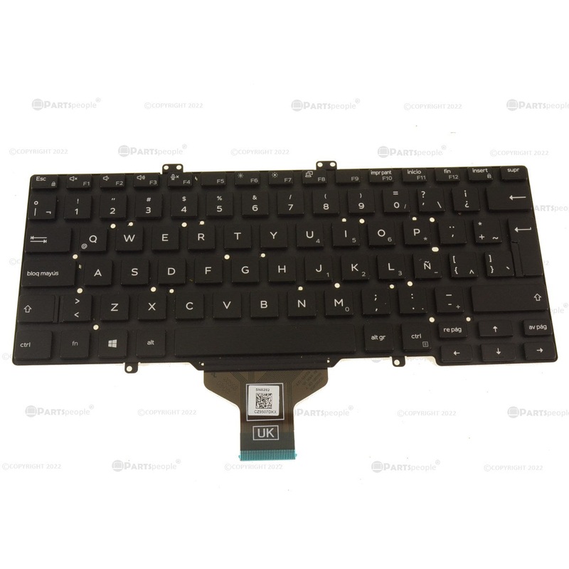 Refurbished SPANISH Dell OEM Latitude 7400 5400 5401 5410 Laptop Keyboard Single PointNo BL NXW9P