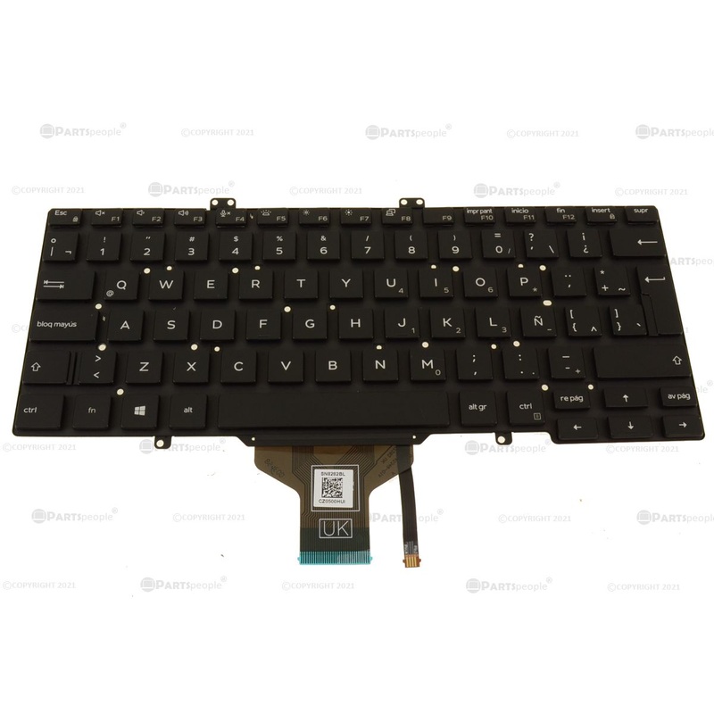 Refurbished SPANISH Dell OEM Latitude 7400 Laptop Backlit Keyboard Y1F5W