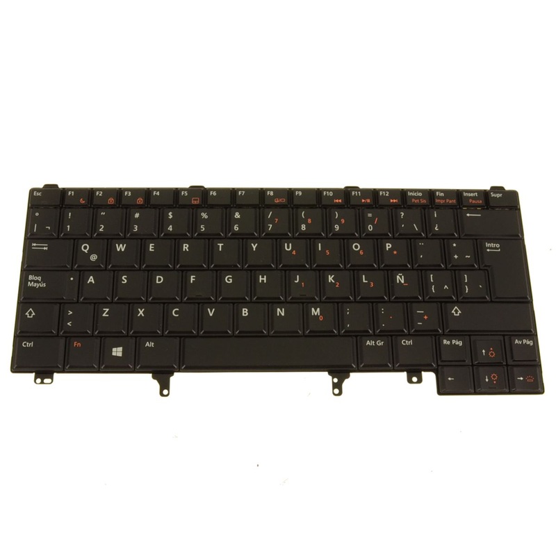Refurbished Spanish Dell OEM Latitude E6220 E6230 Laptop Keyboard Backlit HF3RP