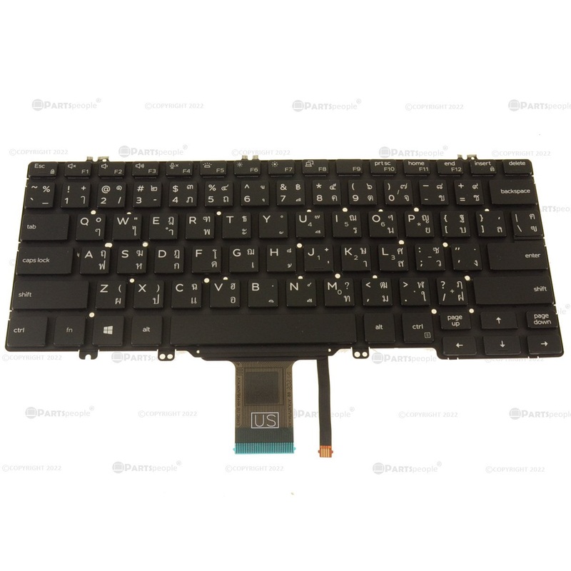 Refurbished Thailand Dell OEM Latitude 5300 2-in-1 7300 Laptop Keyboard Backlit 4C21R