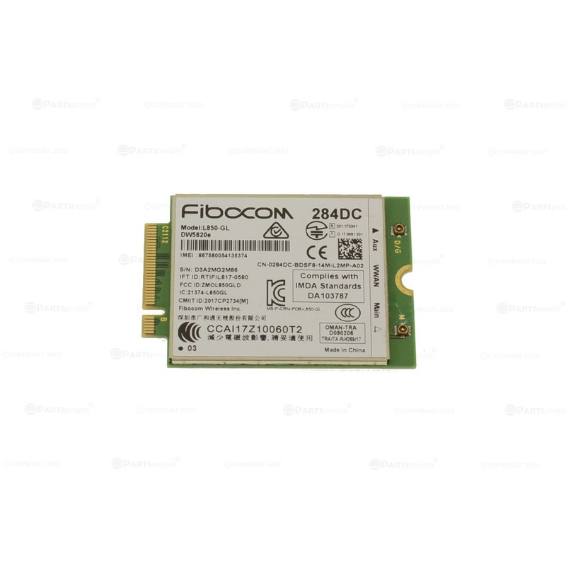 Used Dell OEM Wireless 5820E DW5820e M.2 Mobile Broadband 4G LTE WWAN Card 284DC