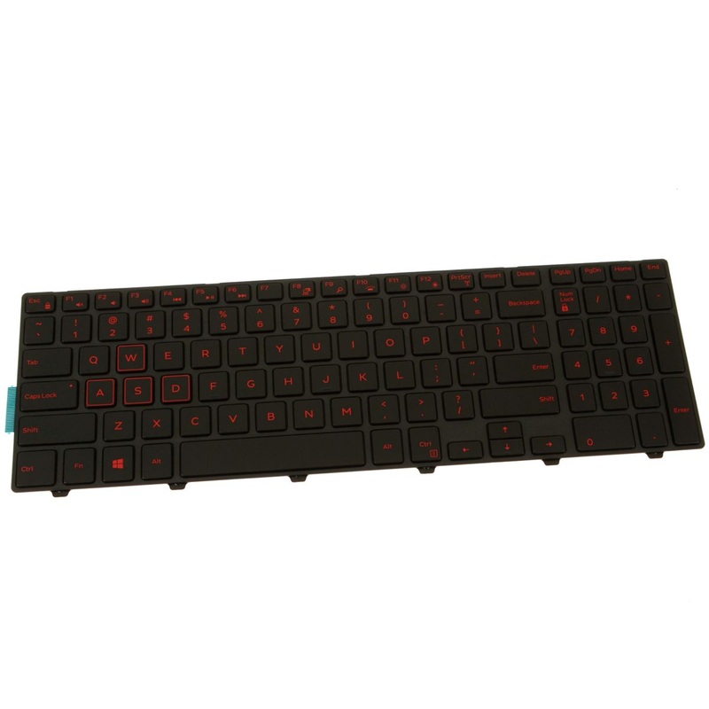 New Dell OEM Inspiron 5577 5576 Laptop Red Backlit Keyboard V9F14