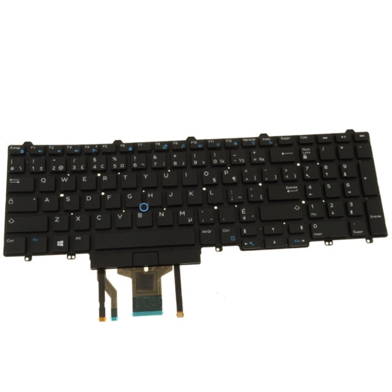 New French Canadian Dell OEM Latitude E5550 Precision 3510 7510 Laptop Backlit Keyboard KPCMD