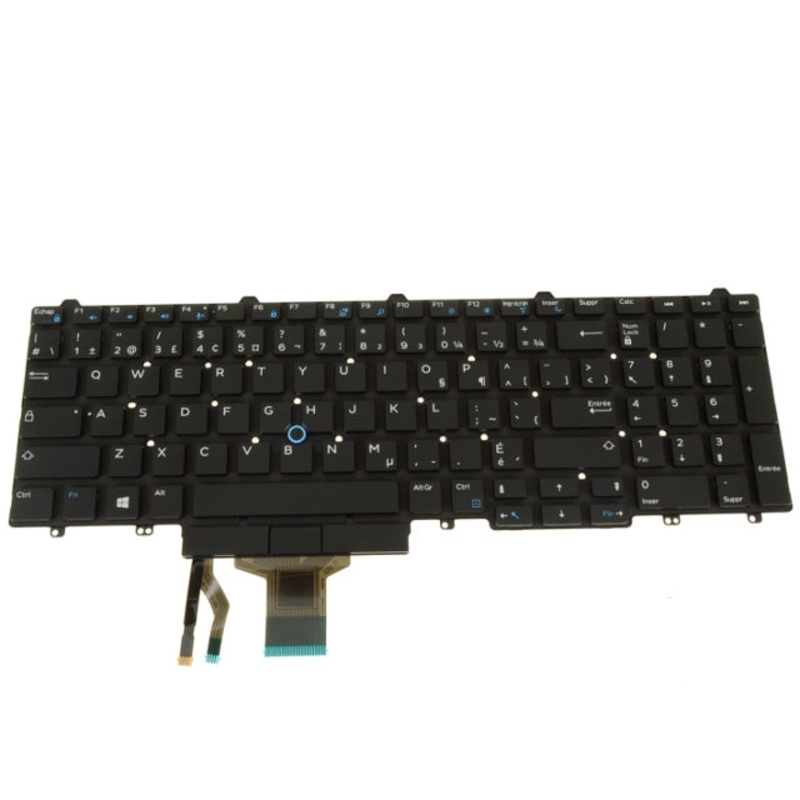New French Canadian Dell OEM Latitude E5550 Precision 3510 7510 Laptop Keyboard Non-Backlit YM0K9