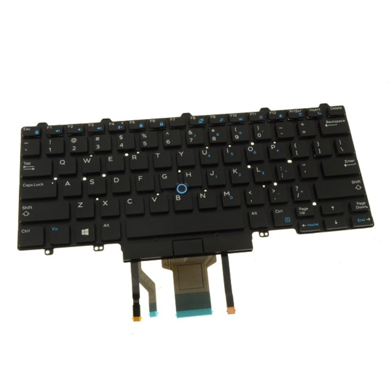 Refurbished Dell OEM Latitude E7450 E5450 7480 5480 Backlit Laptop Keyboard Dual Point D19TR