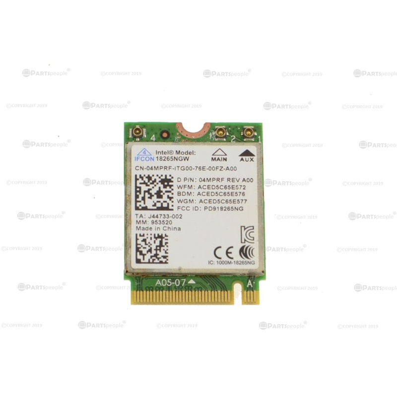 Used Intel Tri-Band Wireless-AC 18265 WLAN WiFi  802.11ac Bluetooth 4.2 M.2 Card 4MPRF