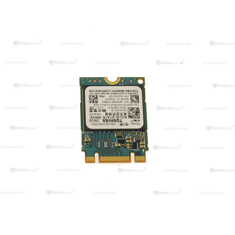 Used KIOXIA 256GB NVMe PCIE SSD Hard Drive M.2 2230 Card 256GB 35PK2