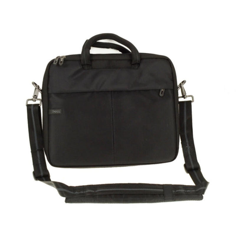 New Dell OEM Black Nylon Topload Notebook Laptop Bag  Shoulder Strap Fits up to 13.3" F2J3J