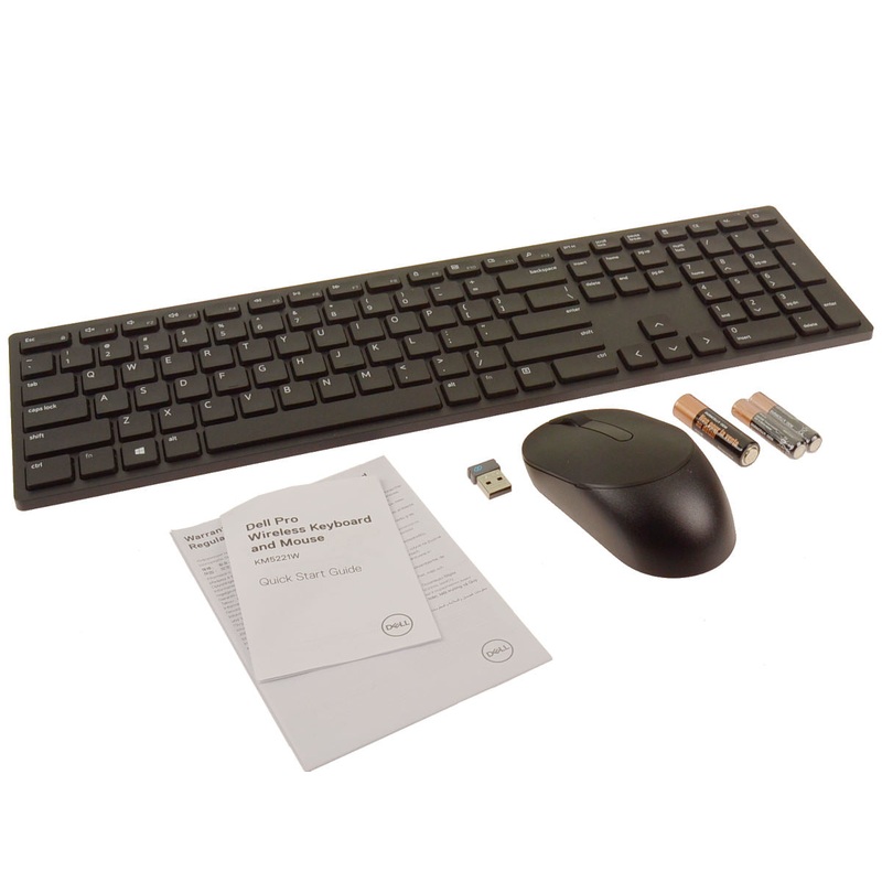 New Dell OEM Pro Wireless Keyboard & Mouse Kit KM5221W 1NF4K