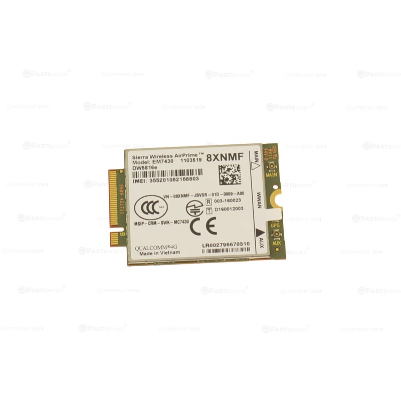New Dell OEM Wireless 5816E DW5816e M.2 Mobile Broadband 4G LTE WWAN Card 8XNMF
