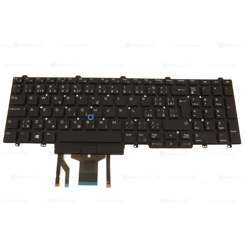 Refurbished  CZECH/SLOVAK Dell OEM Latitude E5570 Precision 7710 7720 Laptop Keyboard Backlit WRVN0