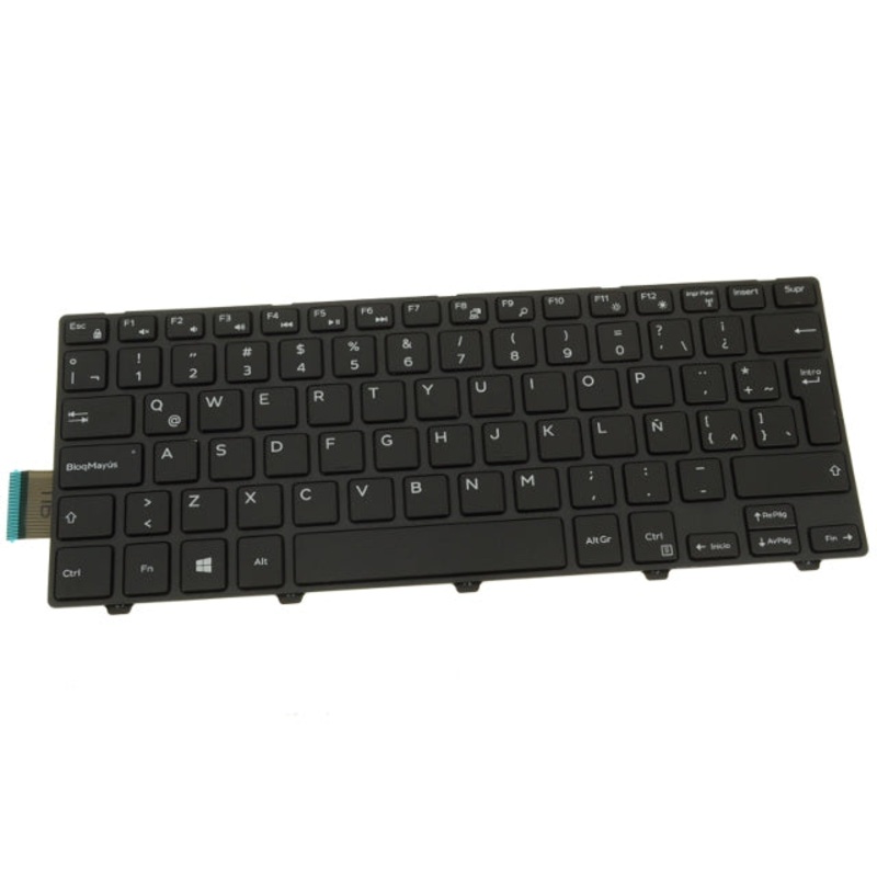 Refurbished SPANISH Dell OEM Inspiron 3441 34423443  Latitude 3450 Laptop Keyboard Non-Backlit TCKCW