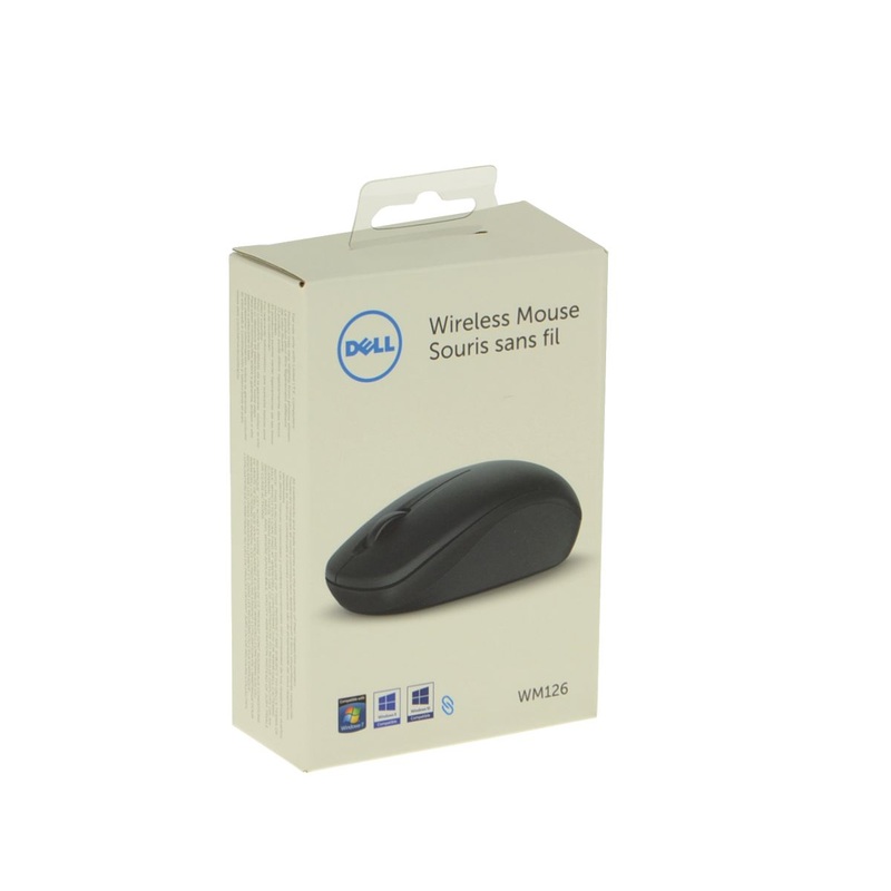 New Dell OEM WM126 Wireless 3-Button Mouse Red 4W71R