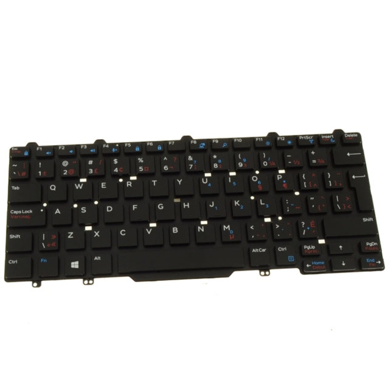 New French English Dell OEM Latitude 3340 Laptop Keyboard GV56C