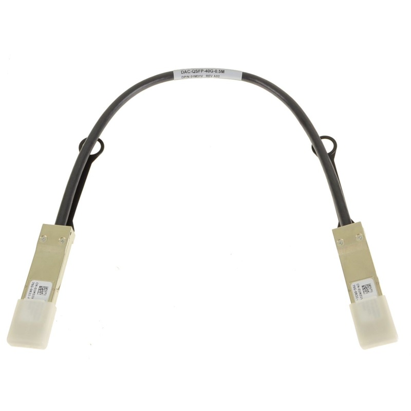 Refurbished Dell OEM Force10 Switch .5M 40GBE QSFP Cable 1M31V