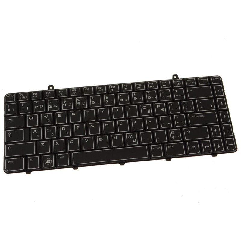 Refurbished French Canadian OEM Alienware M11xR2 M11xR3 Backlit Laptop Keyboard Assembly JYV90