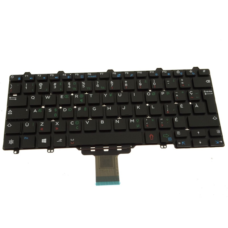 Refurbished French Canadian PQ Dell OEM Latitude 3150 3160 Laptop Keyboard Non-Backlit 83DR3