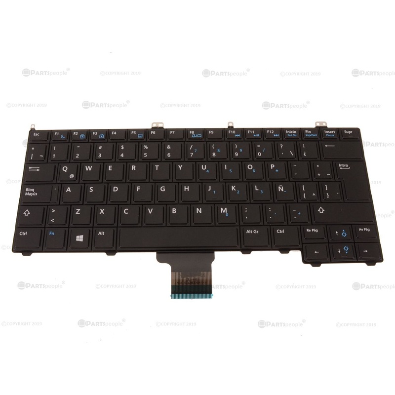 Refurbished SPANISH Dell OEM Latitude E7240 Laptop Keyboard Non-Backlit FJF0G