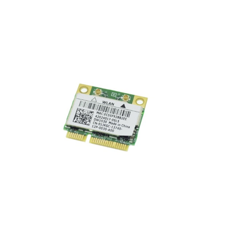Used Dell OEM Wireless 1530 DW1530 WiFi 802.11 a/b/g/n Half-Height Mini-PCI Express Card 1JKGC