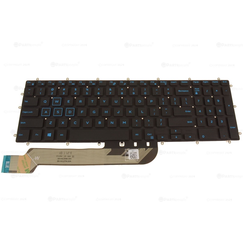 New Dell OEM G Series G5 5587 G7 7588 G7 7590 Laptop Keyboard No BL 8FPDD