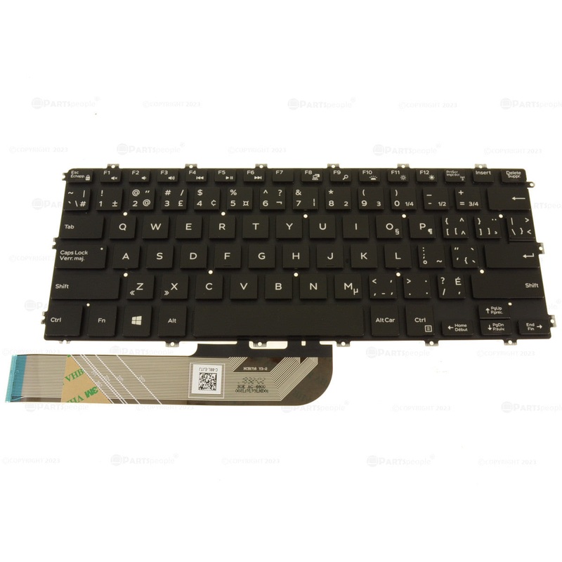 New French Canadian Dell OEM Inspiron 7386 15 7586 Backlit Keyboard 1VTXY
