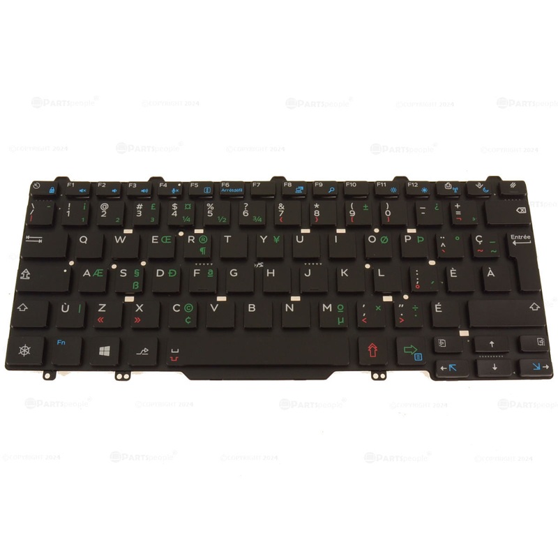 New French Canadian PQ Dell OEM Latitude 5480 7480 Laptop Keyboard Single Point X5F72